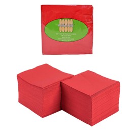 Perfectware 2 Ply Red Beverage Napkins, Pack of 300