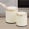 URALFA 2Pack Bathroom Trash Can with Lid, Small Garbage Can