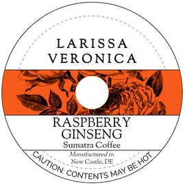 Raspberry Ginseng Sumatra Coffee (Single Serve K-Cup Pods) (Gourmet, Naturally Flavored, Whole Coffee Beans) (12 pods, ZIN: 577693) - 2 Pack