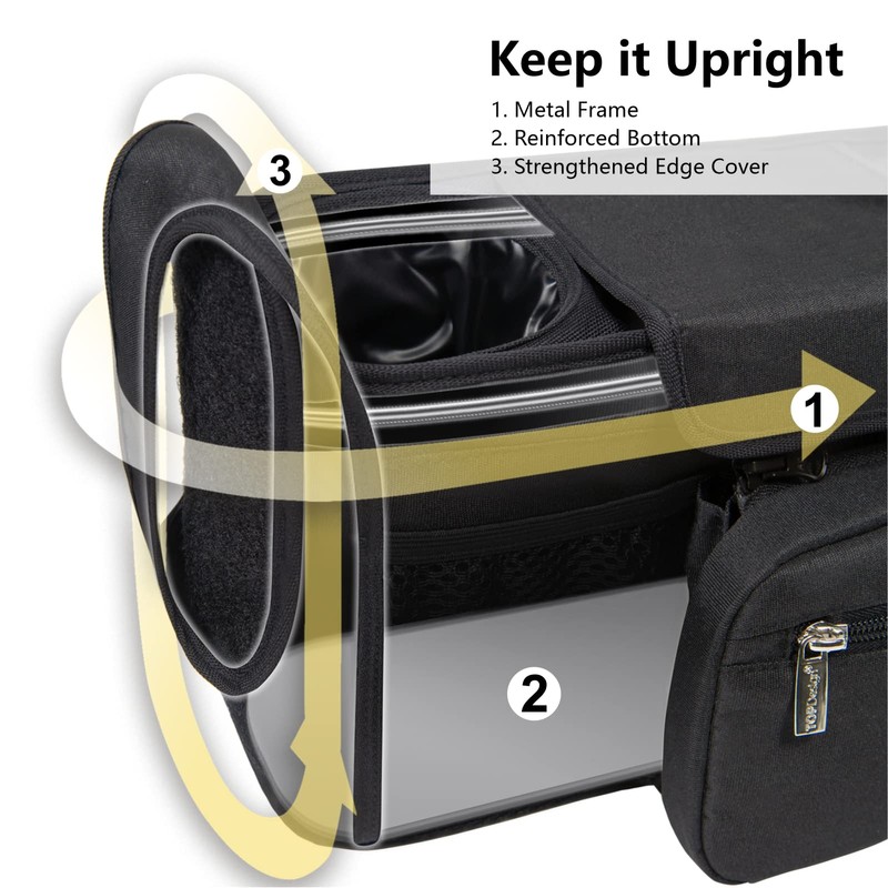 TOPDesign Universal Baby Stroller Organizer, Stroller Caddy with Heightened Insulated