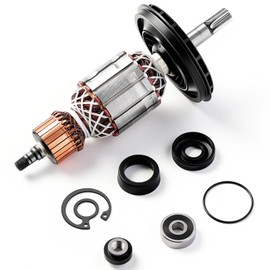 Threlaco 1619p10864 Armature Replacement Compatible with Bosch Rh540s Rh540m Rotary Hammer and Gsh5e Gsh5ce Demolition Hammer, Electric Motor Rotor Assembly Direct Fit Power Tool Replacement Part