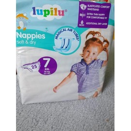 T Lupilu Nappies Size 7 XXL (22 Pack) – Protection for Active Toddlers 15Kg+ | Gentle, Soft, and Secure Fit