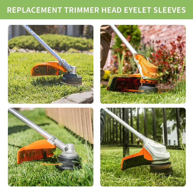 Opzour 5-Pack String Trimmer Head Eyelet Sleeves, Replacement Weed Eater
