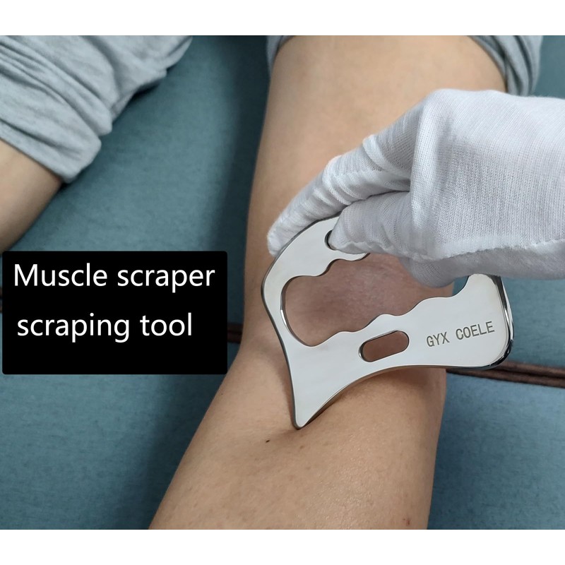 AnTiexi 2 in 1 Stainless Steel Muscle Scraper Tools Set,IASTM