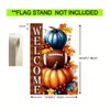 Fall Football Welcome Garden Yard Flags 12x18 Double Sided Outside
