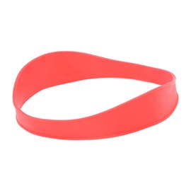 Zudoo Banda de Corte de Pelo, Plantilla de Guía de Corte de Pelo Fácil de Limpiar de Silicona Elástica Curvada para Corte de Pelo (Rojo)