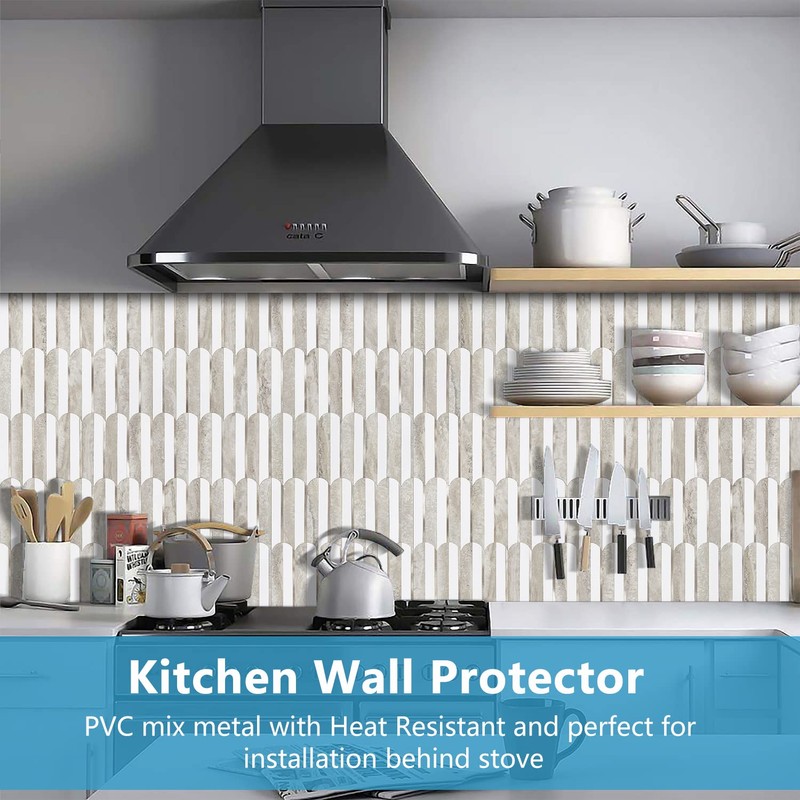 Vamos Tile Peel and Stick Backsplash Seamless Tile,1-Sheet Stick on