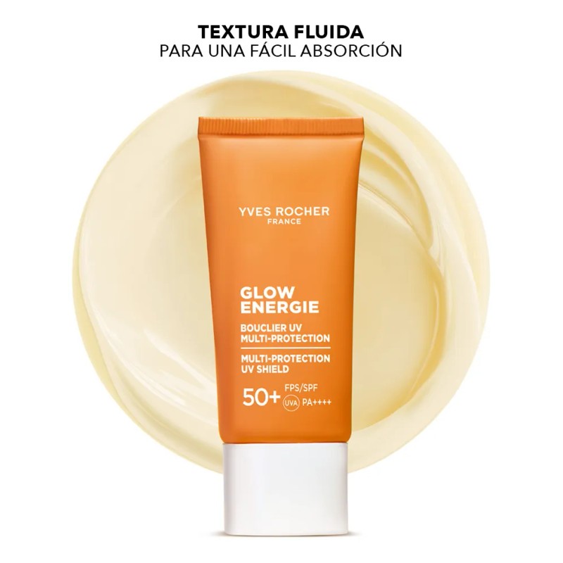 Yves Rocher Crema Facial Glow Energie Fps50 Todo Tipo Piel