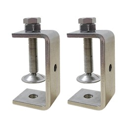 2PCS Stainless Steel Large C Clamp 65mm Heavy Duty Tiger Clamp with Wide Jaw Opening