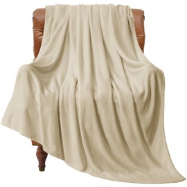 BEDELITE Fleece Blanket Linen Throw Blankets for Couch & Bed, Luxury Plush Cozy Fuzzy Blanket 50" x 60", Super Soft Warm Lightweight Throw Blanket for Travel Camping