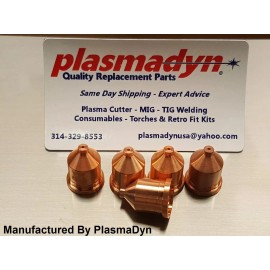 PlasmaDyn 5pc x 120931 - 60A Nozzles Mfg in US by PlasmaDyn - *SKIP KNOCKOFF JUNK*