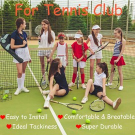 vlmits Tennis Racket Grip - Tacky Tennis Overgrips Tape Absorb Moisture Badminton Handle Tape Frosted Anti Slip Overgrip for Tennis Racquet Badminton Racquet Pickleball (Overgrip 6 Color)