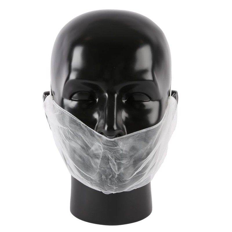 FRANZ MENSCH Hygostar Beard Protection Micromesh Nylon White Length 47