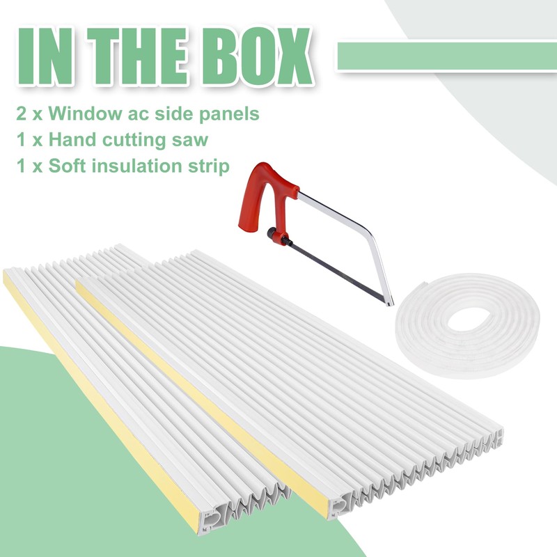 Memrita Window AC Side Panels for Window AC Units,Fits Up