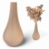 Blumenvase unzerbrechlich 20 cm, modern, Vase beige, Home Deko, Boho,