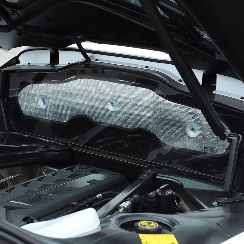 car-attention Rear Windshield Black Silver Privacy Shade Sunshade For Corvette