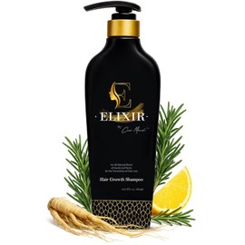 Elixir by Cocó March Elixir By Coco March Shampoo Para El Crecimiento Del Cabello - Fórmula Adelgazadora A Base De Plantas Para Cabello Más Grueso Y Completo - Libre De Químicos Para Hombres Y Mu