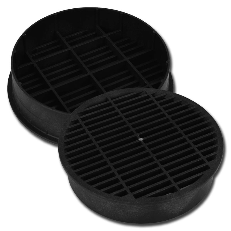Polylok 8" Pipe Grate (Black)