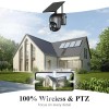 Ctronics 2.5K 4MP Security Camera Wireless Outdoor, WiFi Solar Security