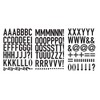 Magnetic Numbers or Letters on A4 Sheet for Metal Surfaces