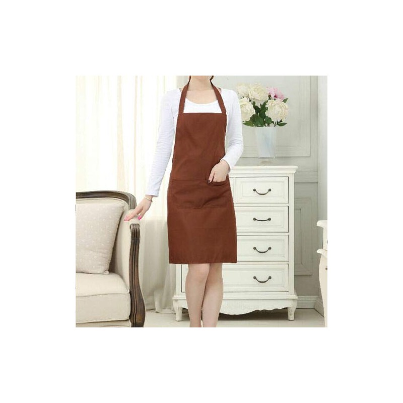 Edhomenn Women Men Fashion Apron Adjustable Solid Color Apron with