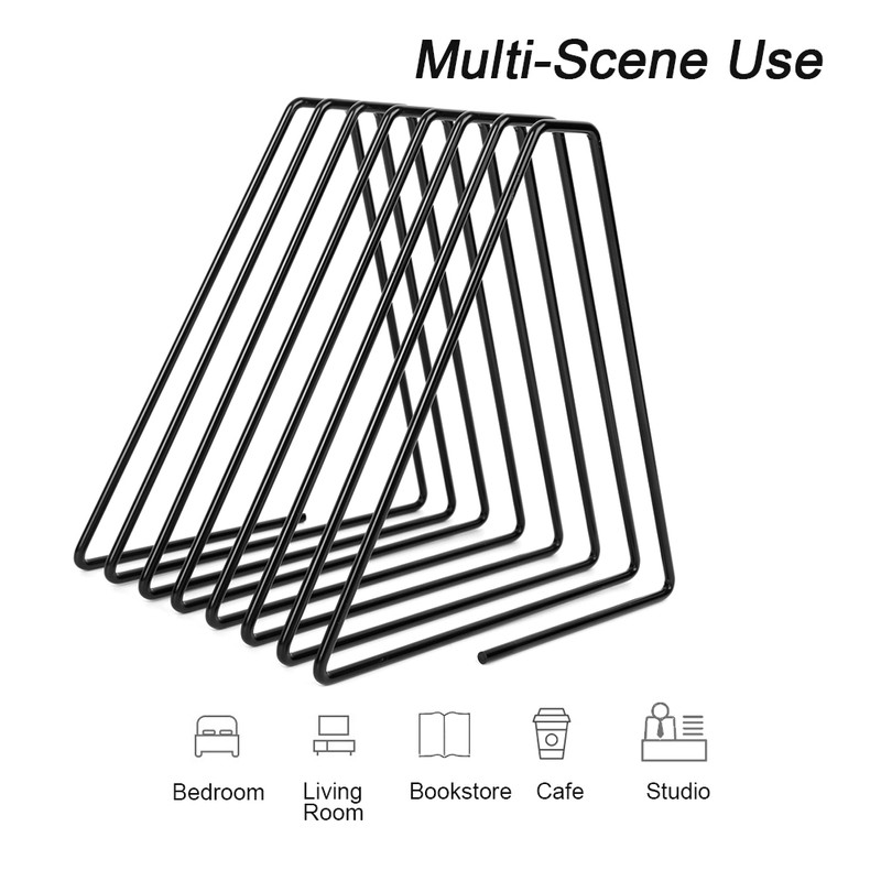 Innovative Desktop Flexible Folding Metal Bookend Book Stand Holder Organizer