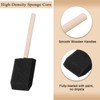 ​​​​ZUFECY 10-Pack Sponge Brushes 2 Inch​​ - Wood Handle Foam