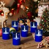 VIODAIM 12Pack Flickering Flameless LED Candles with Timer, Battery Powered