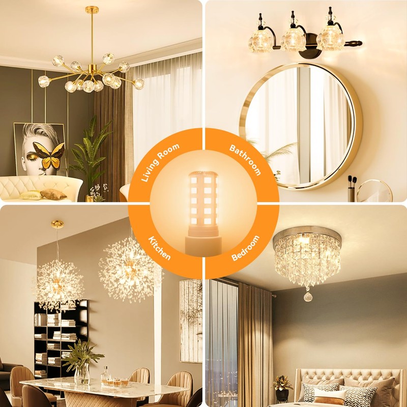 TJOY 12 Pack Dimmable G9 LED Bulb 4W Equivalent 40