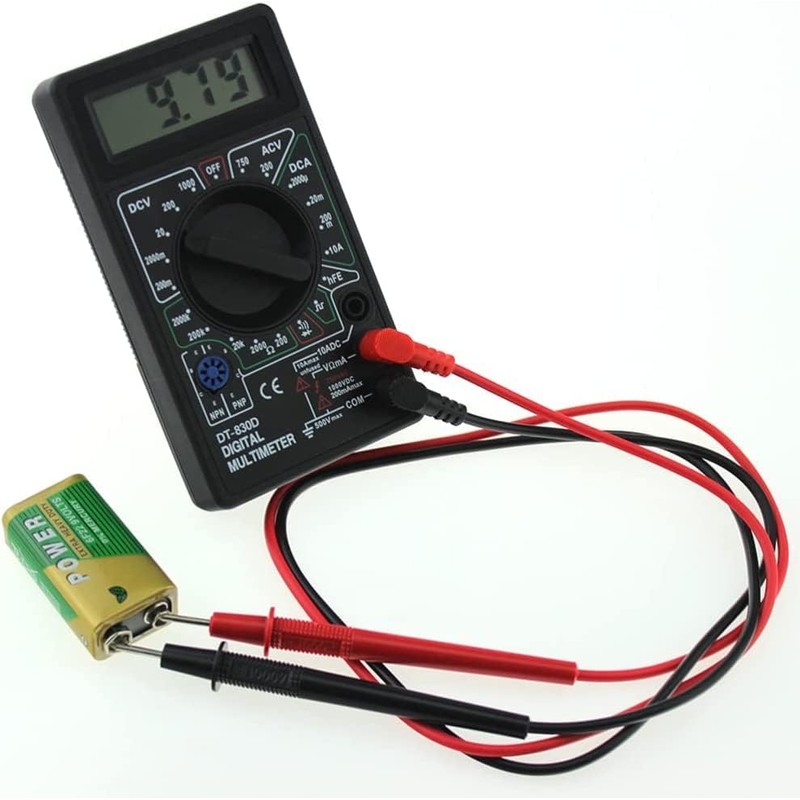 DTY DT-830D Small Digital Multi Tester with Japanese Instruction Manual