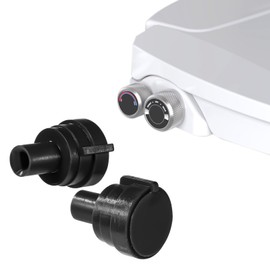 2pcs Replacement Knob for Brondell, Sturdy ABS Resin Non Electric Bidet Knob Fitting Toilet Seat Knob Attachments Part Accessories Compatible with Brondell Ecoseat 101