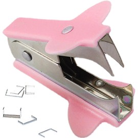 Pink Staple Remover Tool with Non-Slip Handle, Professional Grade for School, Office, Home Use, Stapler Removals Puller Tool