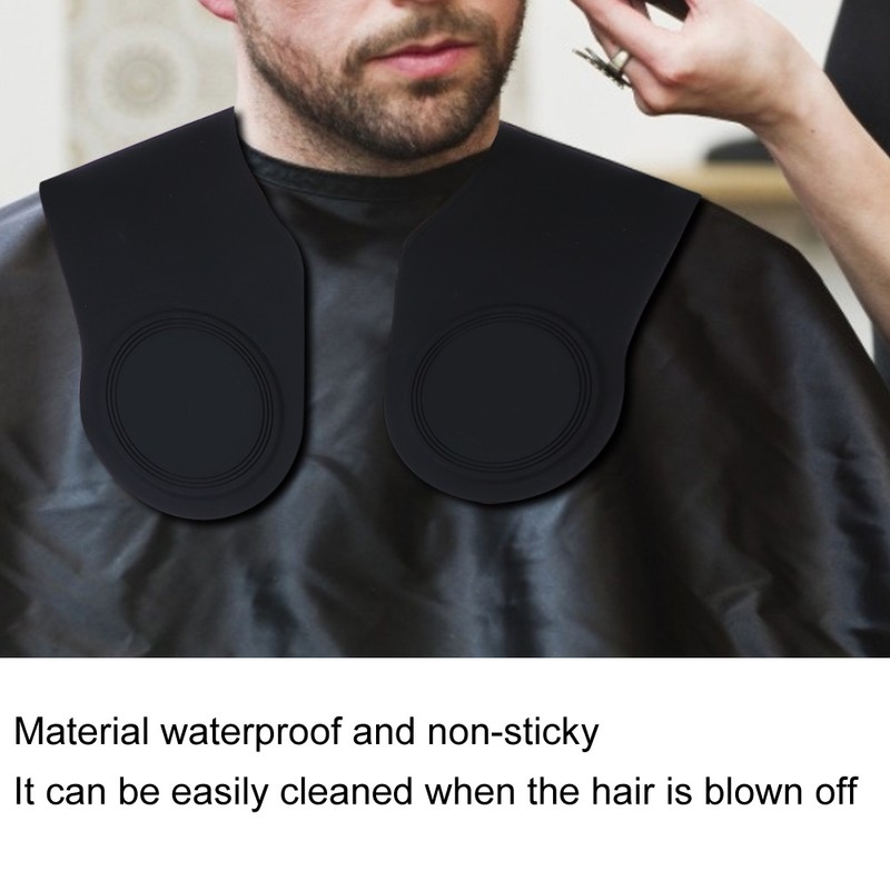 Short Length Hair Cutting Cape Waterproof Silicone Barber Hair Cape