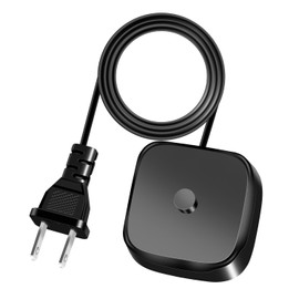 Waterproof Electric Toothbrush Charger Base for AquaSonic Black & Vibe Series, Compatible Charging Stand with Power Adapter - Fast Charging, Universal Voltage, Travel-Friendly (Black)