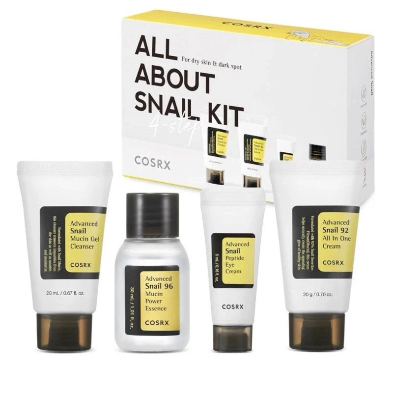 COSRX All about Snail Korean Skincare | TSA Approved Travel