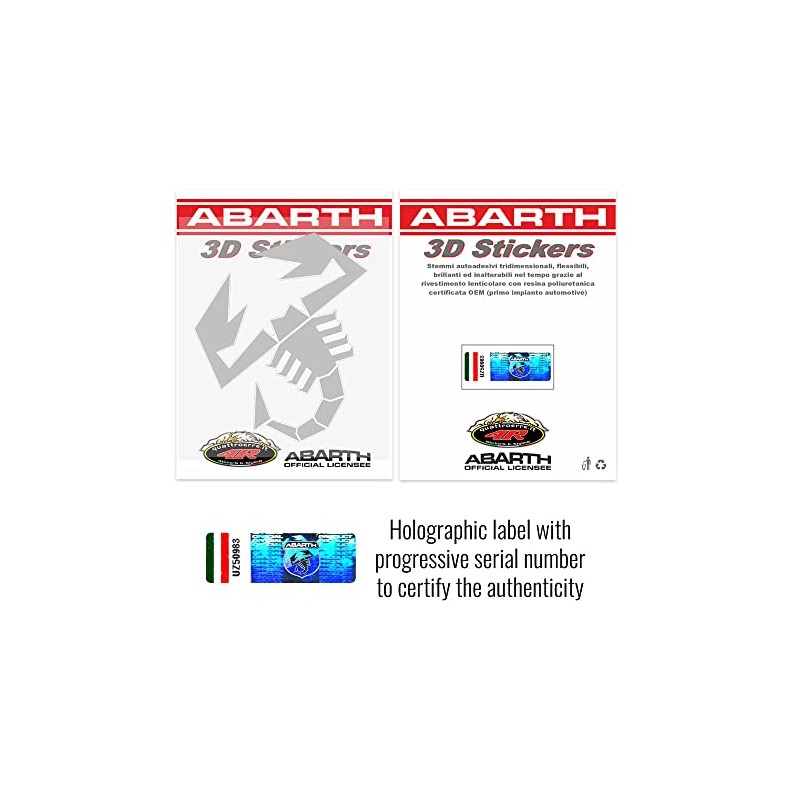 Supershaped Die-cut Sticker Scorpion, Silver, 240 mm