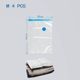 QH7 Vacuum Bags for Clothes, Tight and Extra Robust, Vacuum Clothes Bag, Vaccumier Storage Bag, Bed Linen, Pillows, Duvets, Textiles and Much More, 70 x 50 cm