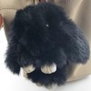 Sqzrpomddy Keychain Key Holder Cute Fluffy Rabbit Keyring Bag Dangle