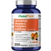 NusaPure Liposomal Vitamin C 2032mg - 200 Veggie Vegan Capsules,
