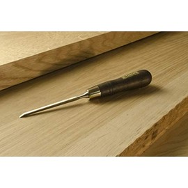 Narex 8116 Cabinetmaker's Chisel (Black) (3mm) - Chrome Manganese Steel Blade, Straight Edge, Hornbeam Wood Handle