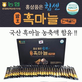 Powerful Black Garlic Extract with Red Ginseng Stick Type - 30 Sachets] Black Garlic / Gift Set / Lunar New Year Gift Set / Black Garlic Extract / Holiday Gift [Hyojung Trading]