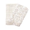 Crane Baby Willow 2-Piece Leafy Swaddle Set - Multipurpose, Lightweight,