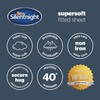 Silentnight Supersoft Natural Fitted Sheet - Cosy & Comfortable Delicate