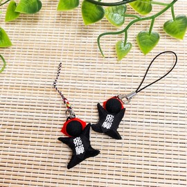 Hida Takayama Sarubobo Feng Shui Kodakara Safe Delivery Marriage Good Luck No Health Health Pregnancy Marriage Amulet Bean Size Strap Included sb-002 (Black)