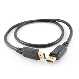 CablesOnline 3ft DisplayPort Gold-Plated Male to Male Monitor A/V Cable w/Latches (DP-0003K)