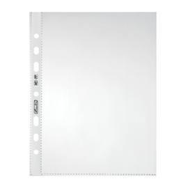 Herlitz 5825252 Document Wallets A5 Standard Crystal Clear Polypropylene 0.05 mm Transparent Indelible (Pack of 50)