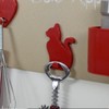 KalaMitica Magnetic Hook, ABS Resin, Red Colour, 7 x 5,1