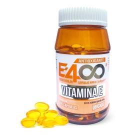 Vitamina E 400mg Con 100 Cápsulas Antioxidante Gelcaps