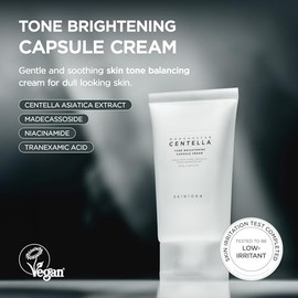 SKIN1004 Tone Balancing Capsule Cream, Korean Face Moisturiser with Madewhite, Niacinamide & Tranexamic Acid, Hydrating Face Cream with Madagascar Centella, Korean Skincare, 2.54 fl.oz, 75ml