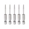 HARFINGTON 5Pcs Security Torx Bit 1/4" Hex Shank 2" Long